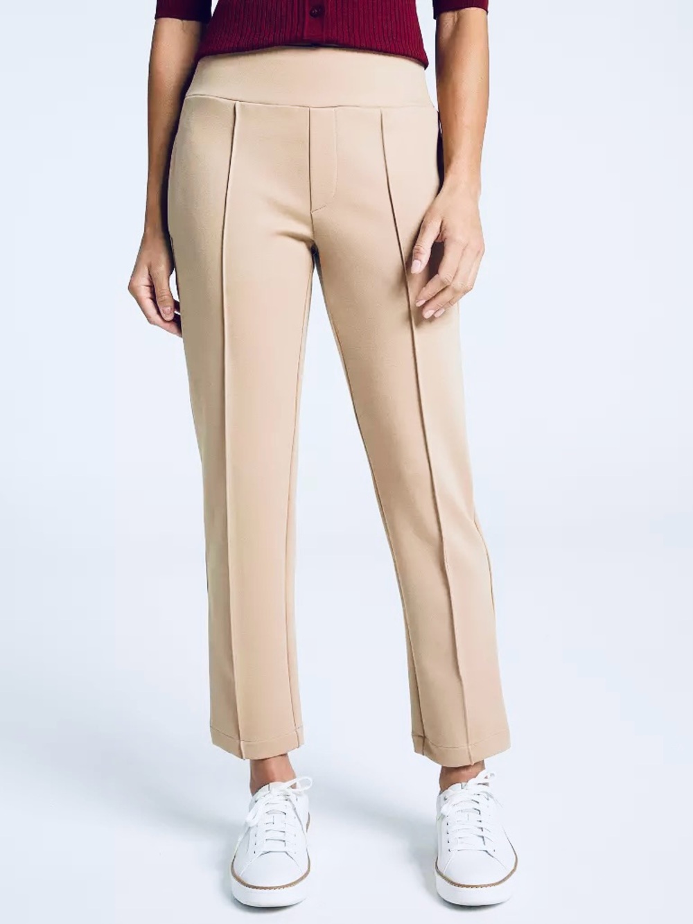 NEW Walter Hagen Cream Cropped Knit Pants. NWT